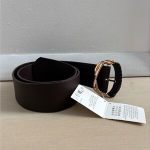 Woman's NWT Zara Dark Brown Belt